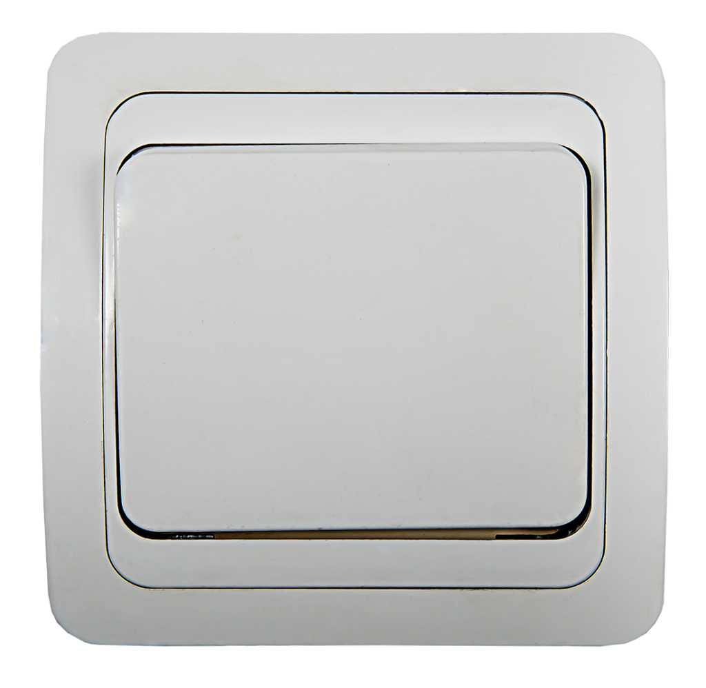 Выключатель одноклавишный CLASSICO белый 2021 IN HOME