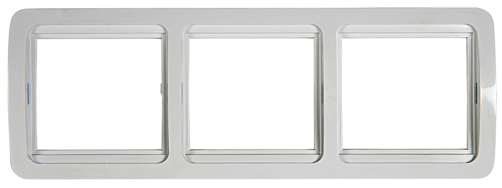 Рамка 3ая горизонтальная CLASSICO белая 2303H IN HOME