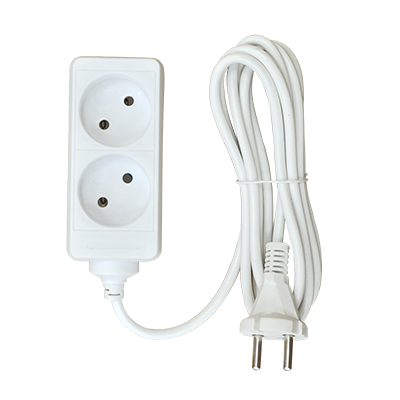 Удлинитель 2N-2-SMART двухместный 6А 2м 8222 IN HOME