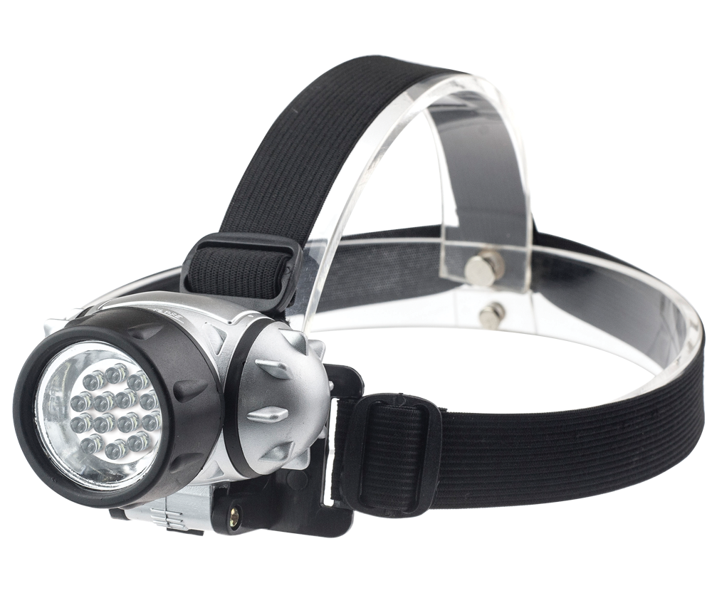 Фонарь налобный HL 05M 14LED 3ААА 4 режима МЕТАЛЛИК IN HOME