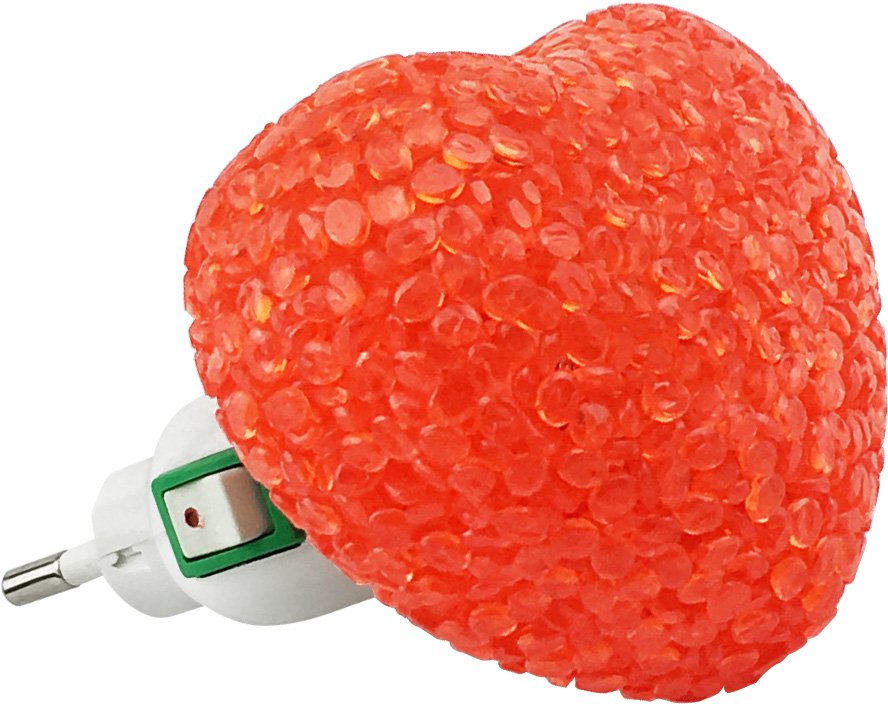 Ночник светодиодный NLA 10-HR СЕРДЦЕ красное с выключателем 230В IN HOME