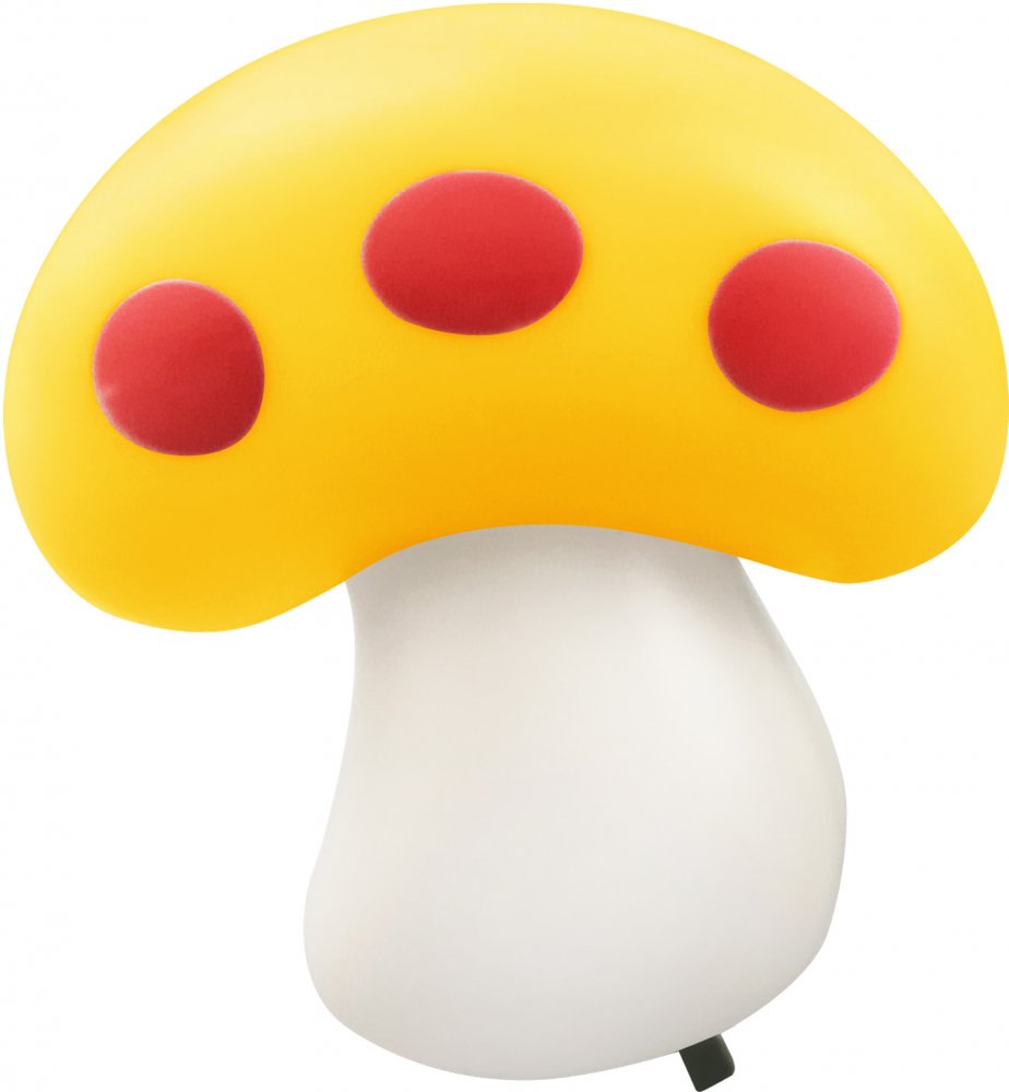 Ночник светодиодный NLA 03-MY ГРИБ жёлтый с выключателем 230В IN HOME