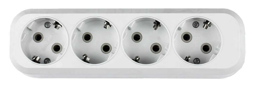 Колодка УЗ-4-GRAND четырехместная с заземлением 5140 IN HOME