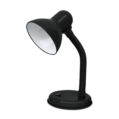 Светильник настольный под лампу СНО-02Ч на основании 60Вт E27 230В ЧЕРНЫЙ (мягкая упаковка) IN HOME