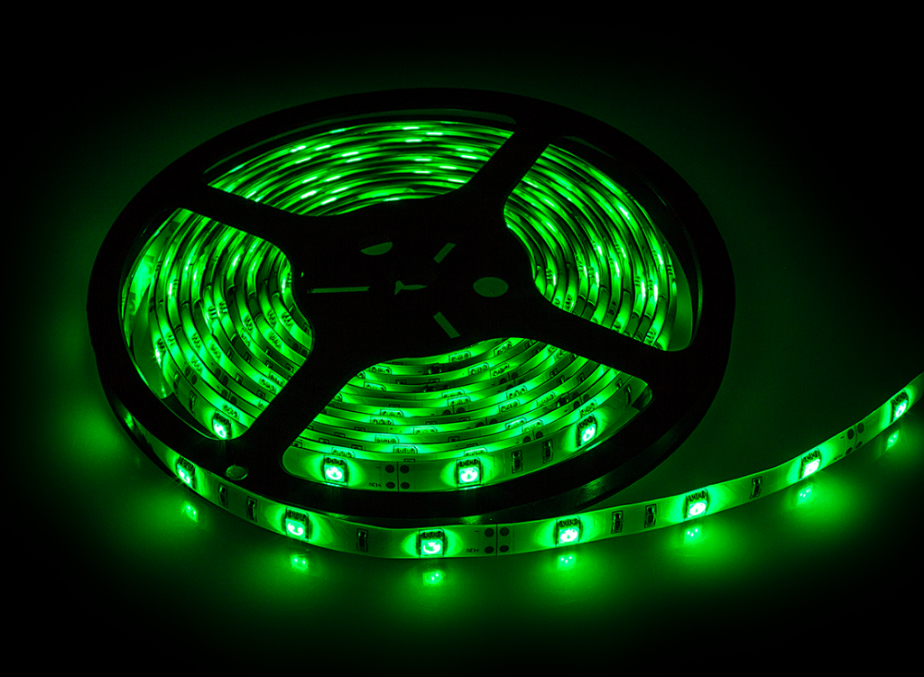 Лента светодиодная LS 50G-30/65 30LED 7.2Вт/м 12В IP65 зеленая LLT