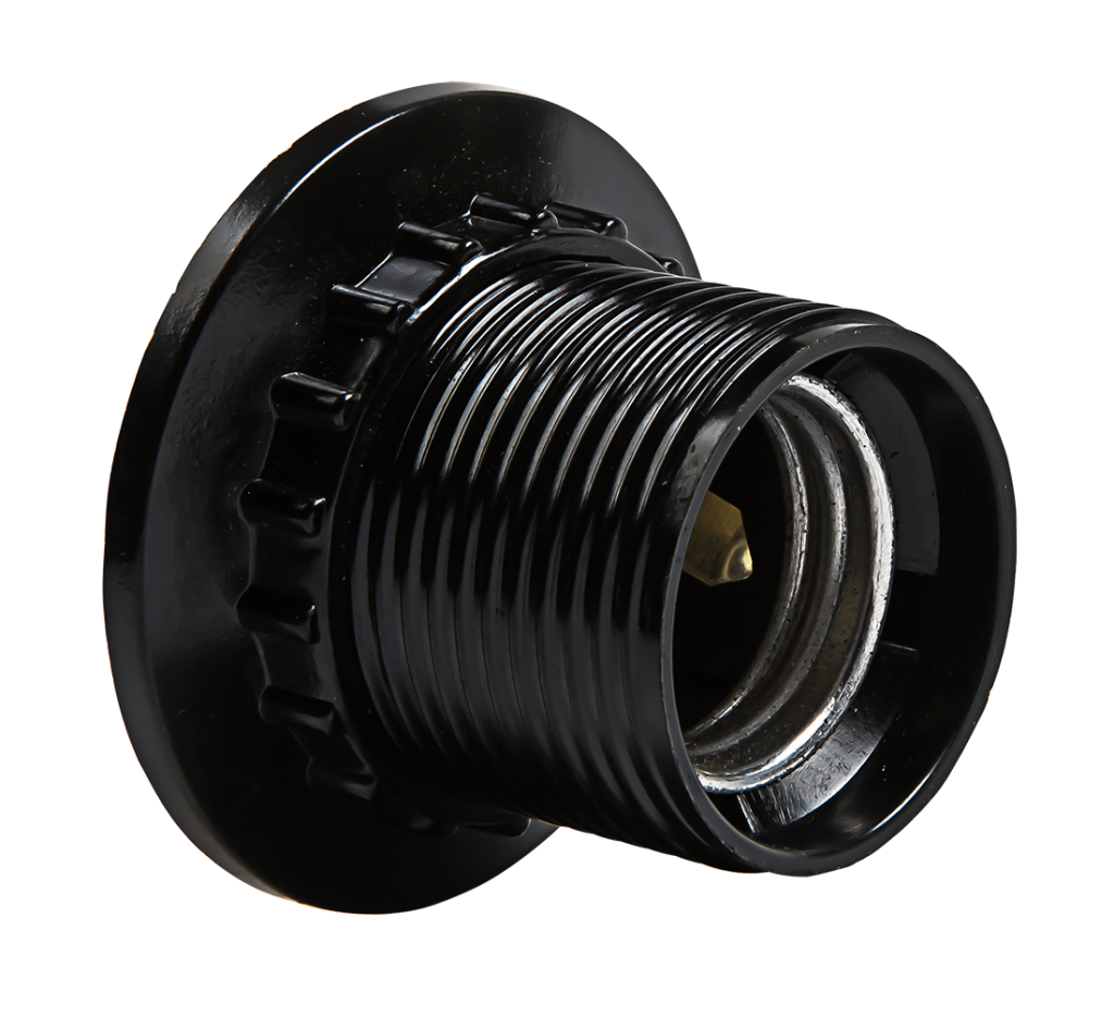 Патрон Е27 Н12РП-01 Е27 карболитовый с прижимным кольцом IN HOME