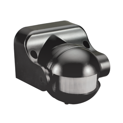 Датчик движения инфракрасный ДД 009 1200Вт 180 гр.12м IP44 черный IN HOME