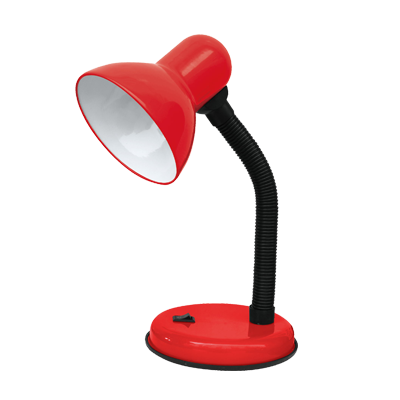 Светильник настольный под лампу СНО-02К на основании 60Вт E27 230В КРАСНЫЙ (мягкая упаковка) IN HOME