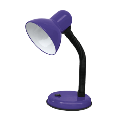 Светильник настольный под лампу СНО-02Ф на основании 60Вт E27 230В ФИОЛЕТОВЫЙ (мягкая упаковка) IN HOME