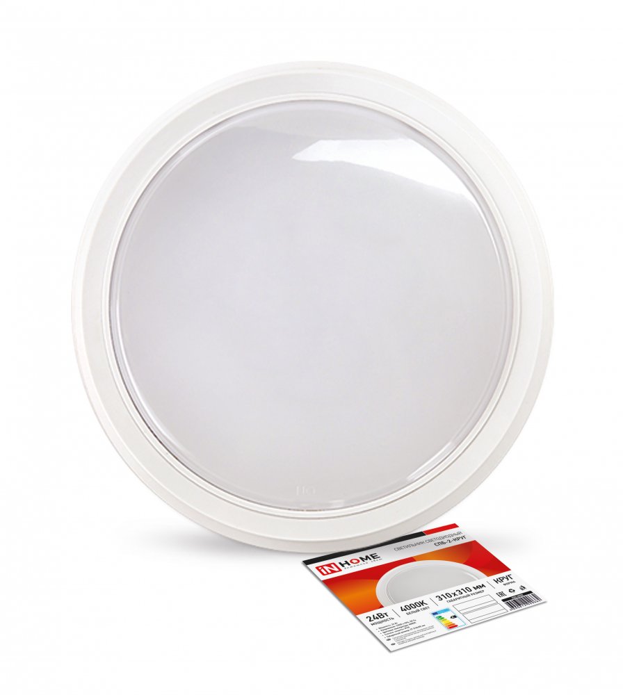 Светильник светодиодный СПБ-2-КРУГ 24Вт 230В 4000К 1700лм 310мм белый IN HOME