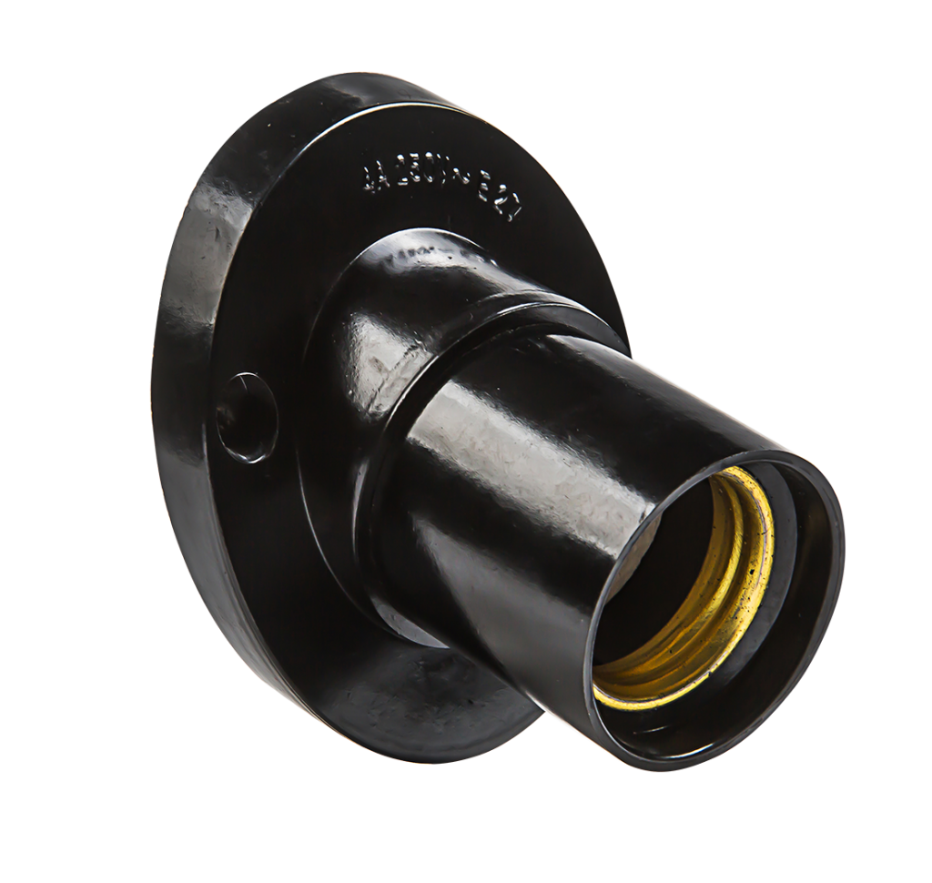 Патрон Е27 Ф П-02 Е27 карболитовый настенный IN HOME