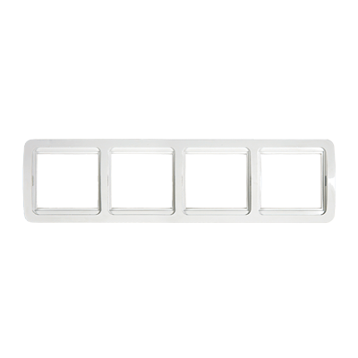Рамка 4ая горизонтальная CLASSICO белая 2304H IN HOME