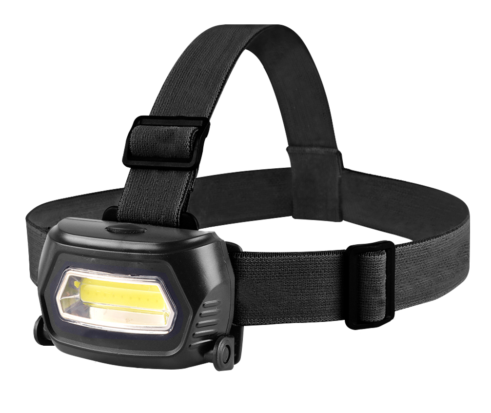 Фонарь налобный аккумуляторный HLA 07B 3W LED 200Lm 8ч 3 режима, з/у 230В ЧЕРНЫЙ IN HOME