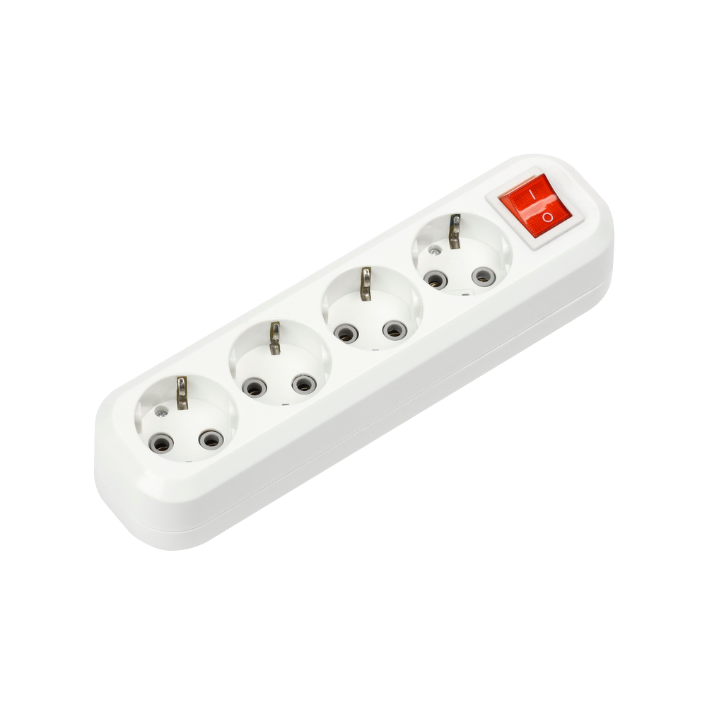 Колодка УЗВ-4-GRAND четырехместная с выключателем и заземлением 5240 IN HOME