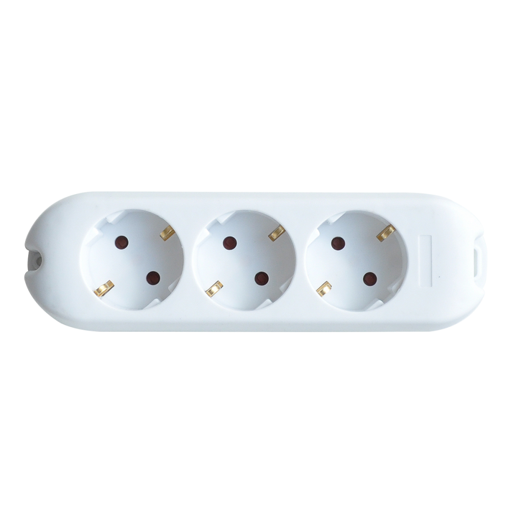 Колодка 3G-SMART трехместная 16А с заземлением 5330 IN HOME