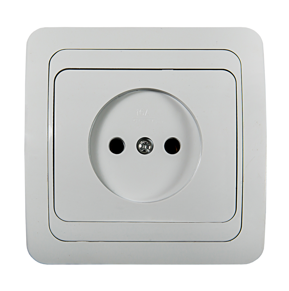 Розетка одинарная CLASSICO белая 2022 IN HOME