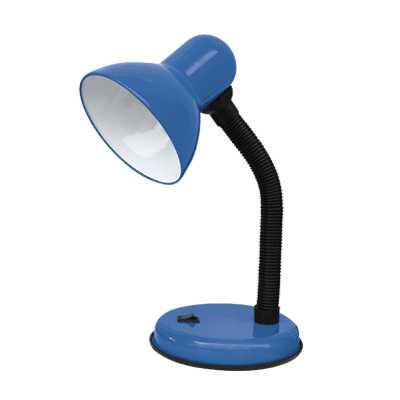 Светильник настольный под лампу СНО-02С на основании 60Вт E27 230В СИНИЙ (мягкая упаковка) IN HOME