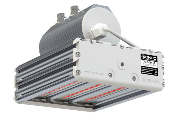 Светодиодный светильник УСС 24 красный